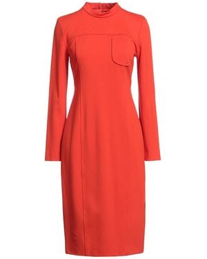 MEIMEIJ Midi Dress Viscose, Polyamide, Elastane, Acetate - Red