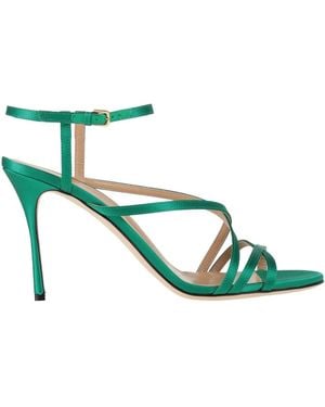 Sergio Rossi Sandals Textile Fibres - Green