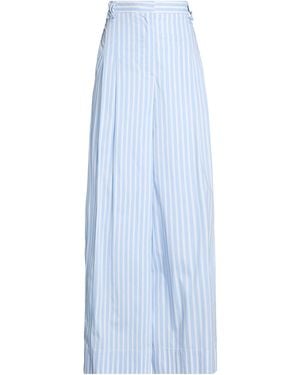 Semicouture Sky Pants Cotton, Polyamide, Elastane - Blue