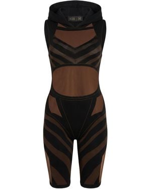 GCDS X WOLFORD Tuta Corta - Nero