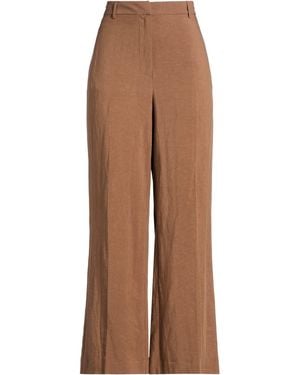 .., merci italia Trousers Viscose, Linen - Brown