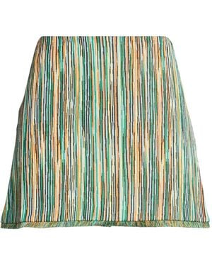 Suoli Mini Skirt Viscose, Polyester, Elastane - Green