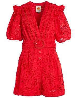FARM Rio Playsuit - Red