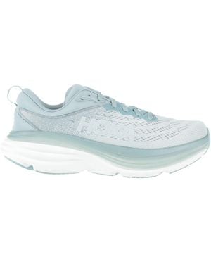 Hoka One One W Bondi 8 Trainers Textile Fibres - Blue