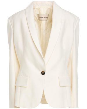 Alexandre Vauthier Ivory Blazer Wool, Elastane - White