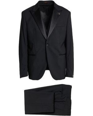 Manuel Ritz Suit Wool, Elastane - Black