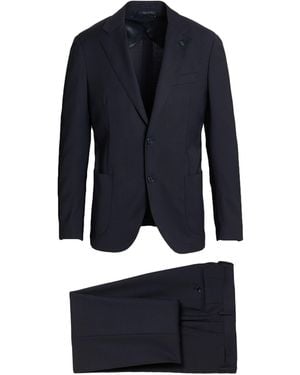 Lardini Midnight Suit Polyester, Wool, Elastane - Blue