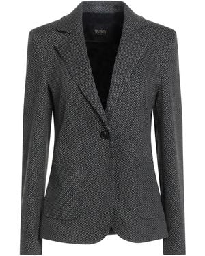 SEVENTY VENEZIA Blazer Polyester, Viscose, Elastane - Black