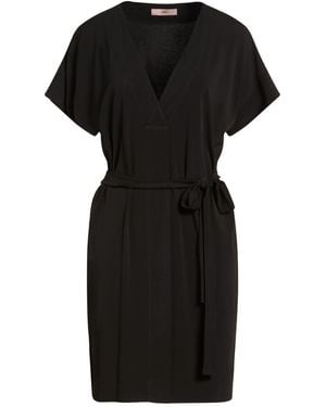 Carla G Mini Dress Polyester, Elastane - Black