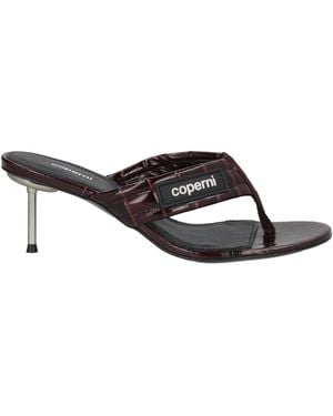 Coperni Chocolate Thong Sandal Leather - Brown