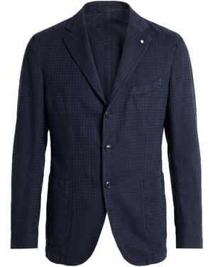Luigi Bianchi Blazer Cotton, Linen - Blue