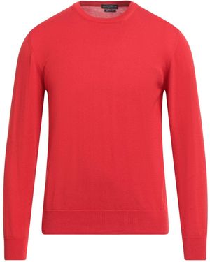 Ballantyne Jumper Cotton - Red