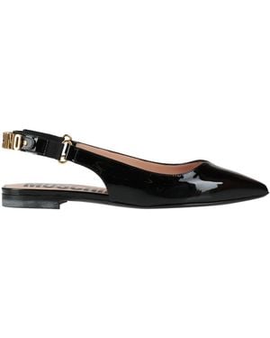 Moschino Ballet Flats Leather - Black