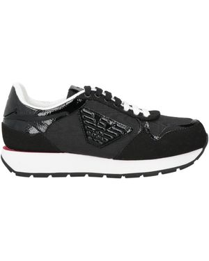 Black Emporio Armani Sneakers for Women | Lyst