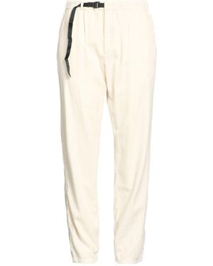 White Sand Trousers Cotton, Viscose, Wool - Natural