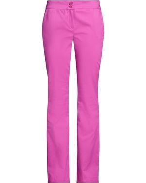 Compagnia Italiana Mauve Trousers Cotton, Polyester, Rubber - Pink