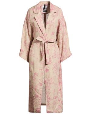 Attic And Barn Overcoat & Trench Coat Linen - Pink