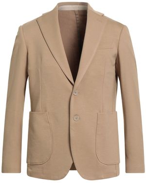 MARCIANO BY GUESS Camel Blazer Polyester, Viscose, Elastane - Natural