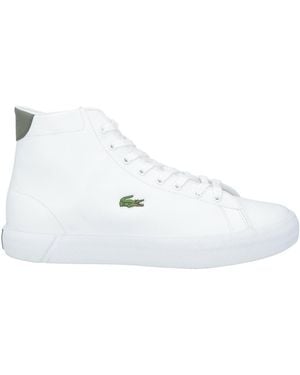 lacoste white trainers sale