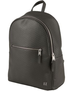 ARMANI EXCHANGE Charcoal Backpack Polyester, Polyurethane - Black