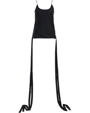 Ann Demeulemeester Top Silk - Black