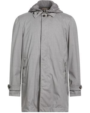 Moorer Overcoat & Trench Coat Wool, Silk, Elastane - Gray
