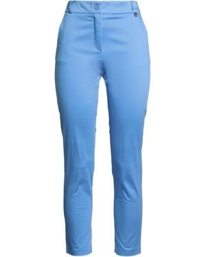 LUCKYLU Milano Azure Pants Cotton, Elastane - Blue