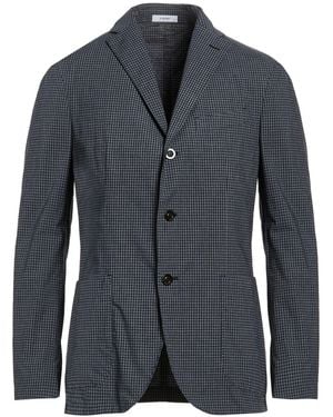 Boglioli Midnight Blazer Cotton, Polyester, Elastane - Blue