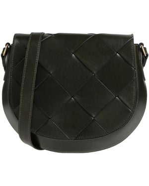 The Bridge Dark Cross-Body Bag Leather - Black