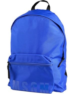 MSGM Backpacks - Blue