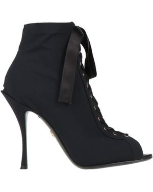 Dolce & Gabbana Ankle Boots Textile Fibers - Black