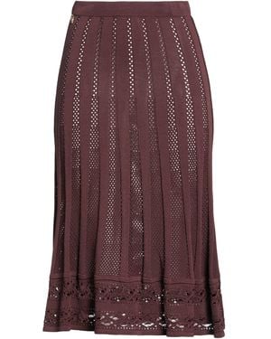 Elisabetta Franchi Midi Skirt - Purple