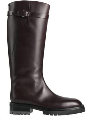 Ann Demeulemeester Burgundy Boot Leather - Brown