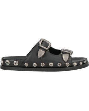 Strategia Sandals Leather - Black