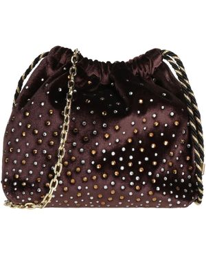 N.D.B. 968 Cross-Body Bag Textile Fibres - Black