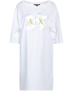 ARMANI EXCHANGE Mini Dress Cotton - White
