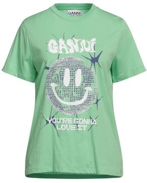 Ganni T-shirt - Green