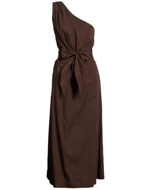 Barba Napoli Maxi Dress Cotton - Brown