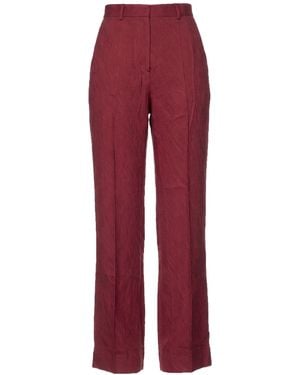 Lanvin Garnet Pants Viscose, Silk - Red