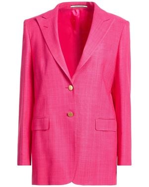 Tagliatore 0205 Fuchsia Blazer Viscose, Polyamide, Lyocell - Pink