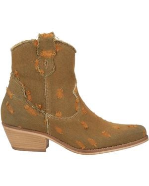 Nila & Nila Ankle Boots Textile Fibres - Brown