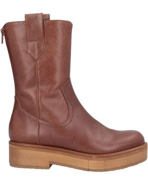 Paloma Barceló Tan Ankle Boots Leather - Brown