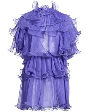 Alberta Ferretti Mini Dress - Purple