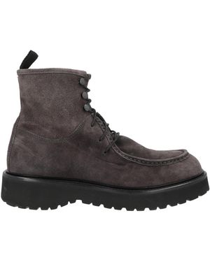 Boemos Charcoal Ankle Boots Leather - Black