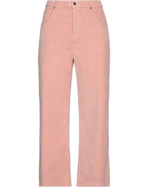 TRUE NYC Antique Rose Trousers Cotton, Elastane - Pink