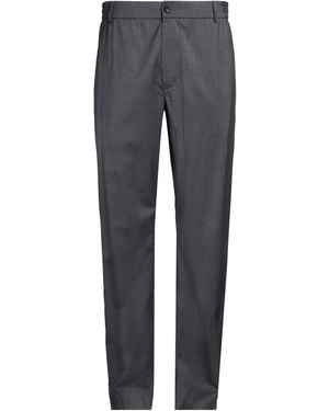 Moncler Charcoal Pants Virgin Wool, Elastane - Gray