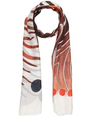 Chloé Ivory Scarf Modal, Cashmere - Red