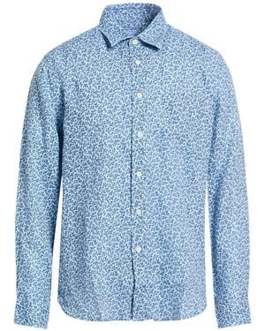 120% Lino Sky Shirt Linen - Blue