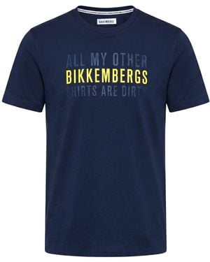 Bikkembergs T-Shirt Cotton, Elastane - Blue