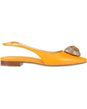 Rodo Ballet Flats Leather - Orange